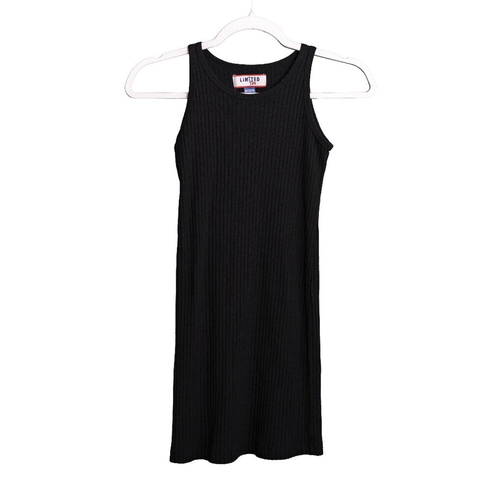 CLEARANCE Limited Too Girls Black Ribbed Tank Dress - Stretchy - Size M (10)
